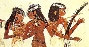 نقاشی مصری در تاریخچه ساز سه تار